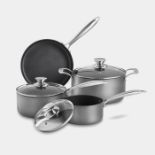 BRAND NEW LUXURY 7 PIECE HARD ANODIZED PAN SET R6-1