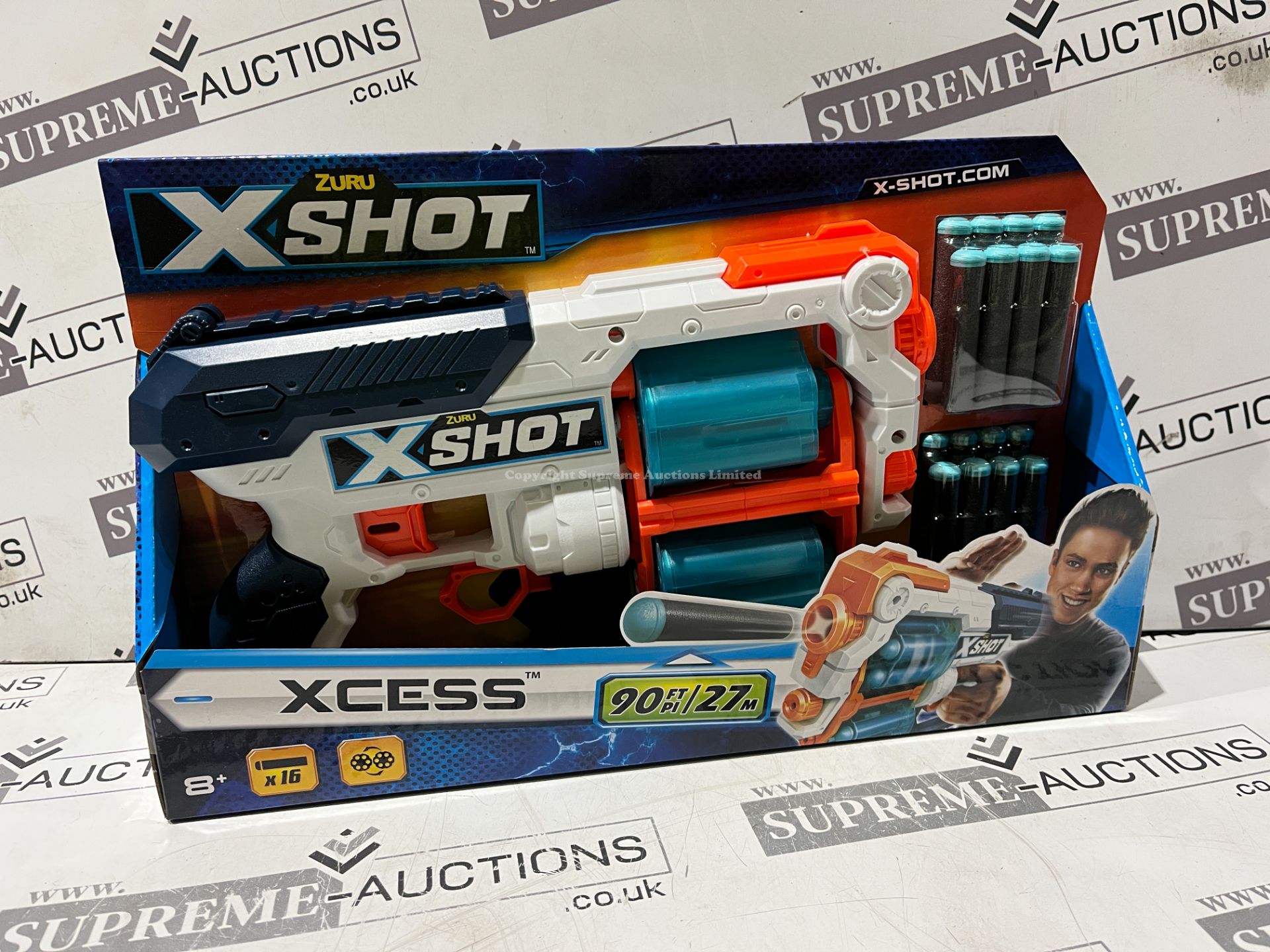 12 X BRAND NEW ZURU X SHOT TOY GUNS WITH FOAM BULLETS R9-6