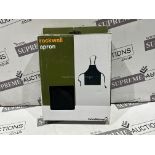 15 X BRAND NEW ROCKWELL BLACK BBQ APRONS WITH INTEGRATED BOTTLE OPENERS RRP £17 EACH R9B-13
