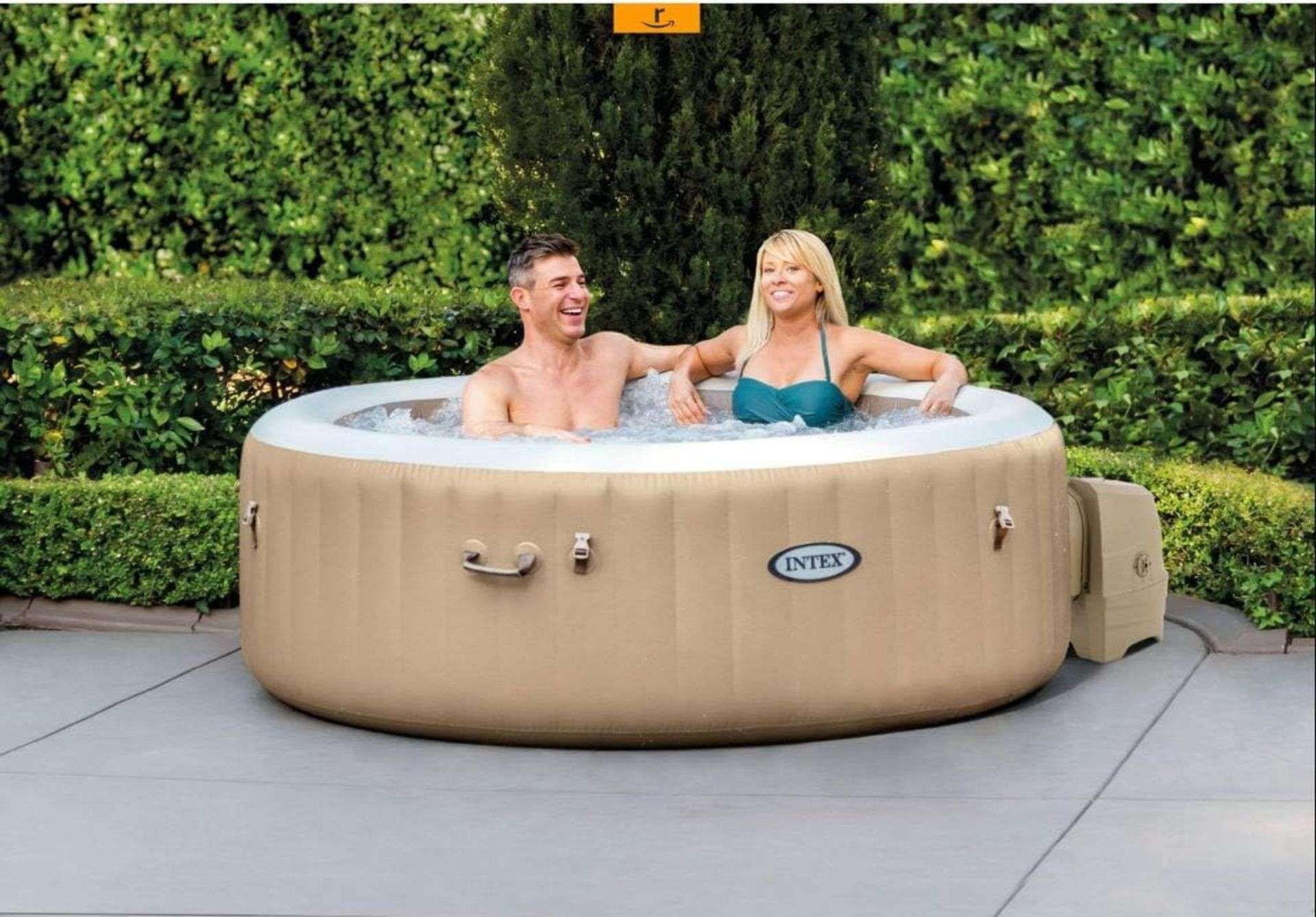 BRAND NEW INTEX PureSpa Bubble 4 Person Round R19-4. RRP £499.99 EACH. There's nothing like a - Bild 4 aus 4