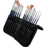 20 X BRAND NEW MOZART 15 PIECE ASSORTED WATERCOLOUR PAINTBRUSH SETS R9-14