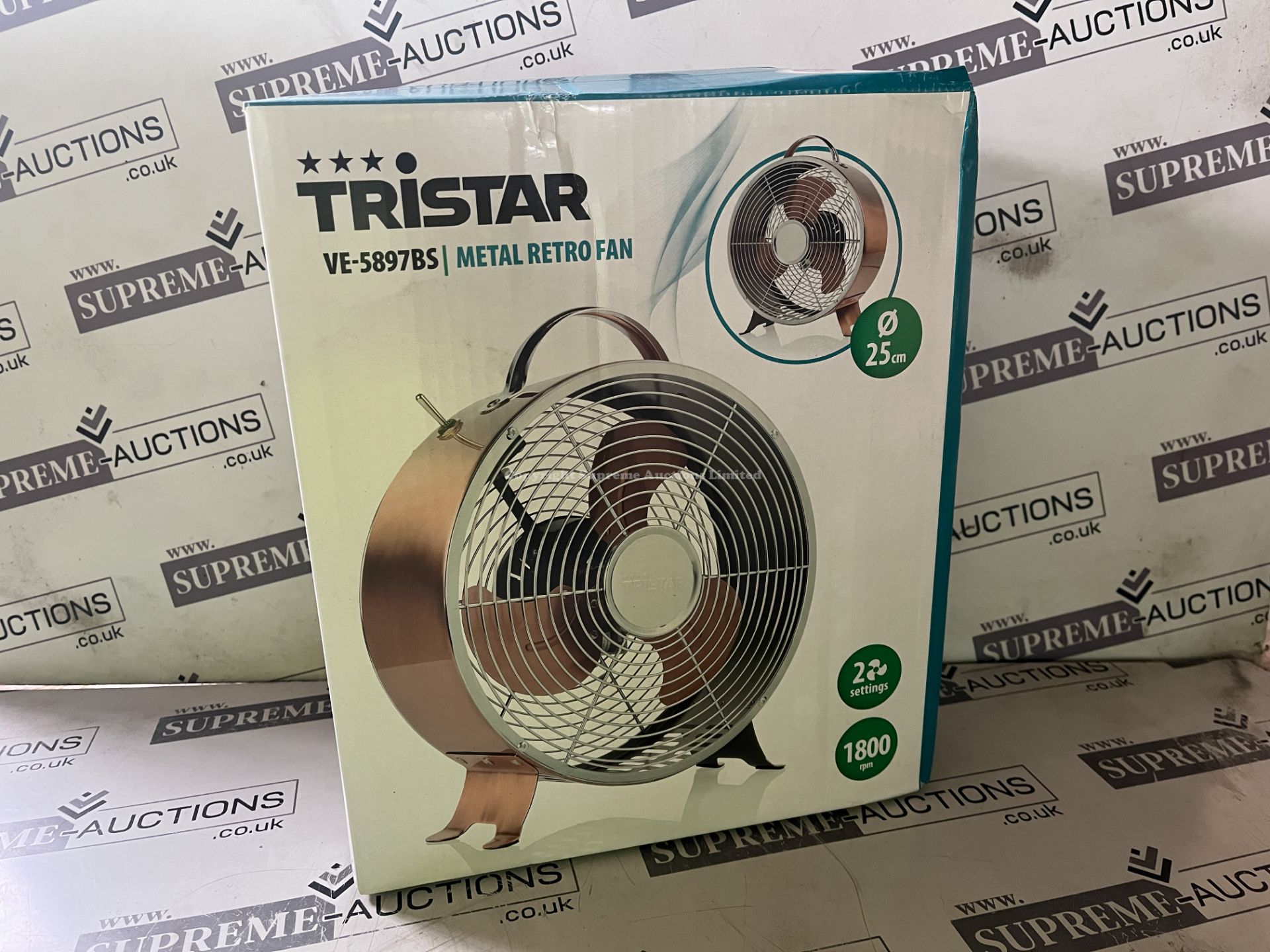 4 X TRISTAR METAL RETRO FANS APW