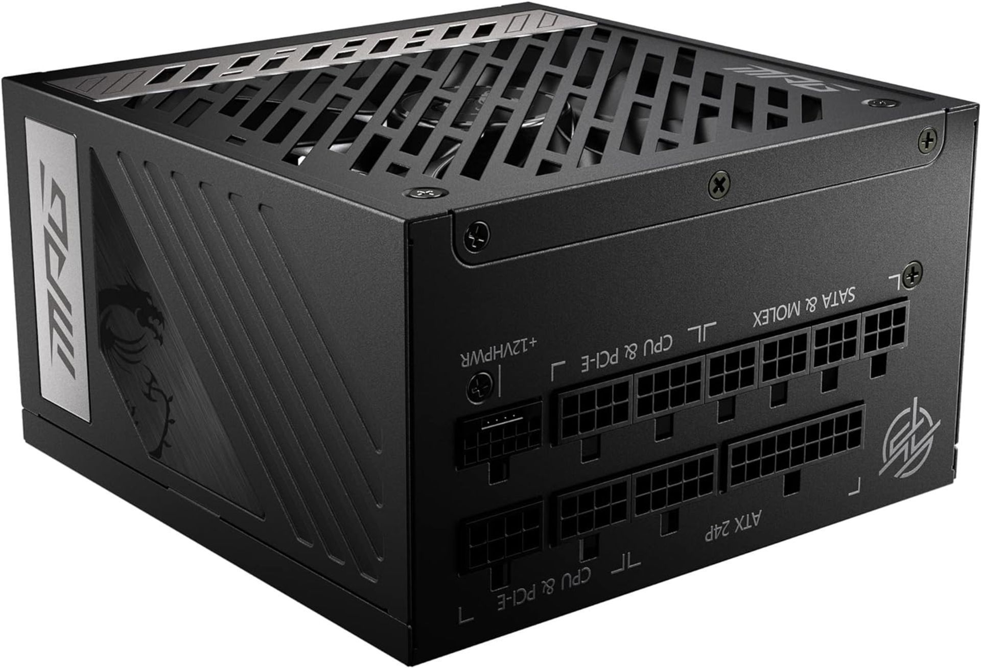 NEW & BOXED MSI MPG A1000G PCIE5 80 Plus Gold Fully Modular Power Supply. RRP £149.97. 1000W, 80 - Image 2 of 7