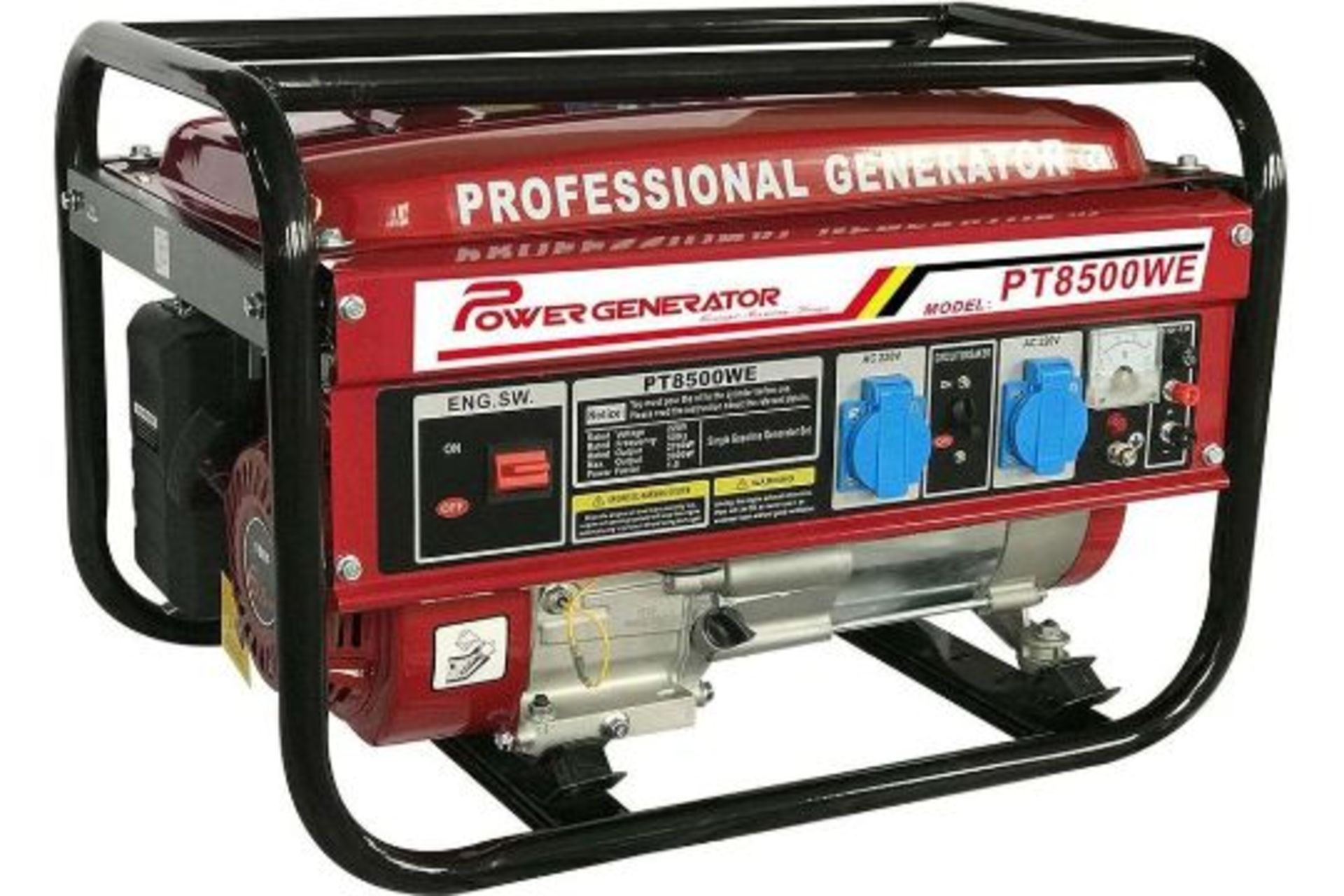 New & Boxed Professional Petrol Generator PT8500WE 2.7 kW. Professional Gasoline Generator