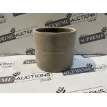 24 X BRAND NEW LIGHT CONCRETE PREMIUM PLANTERS R18