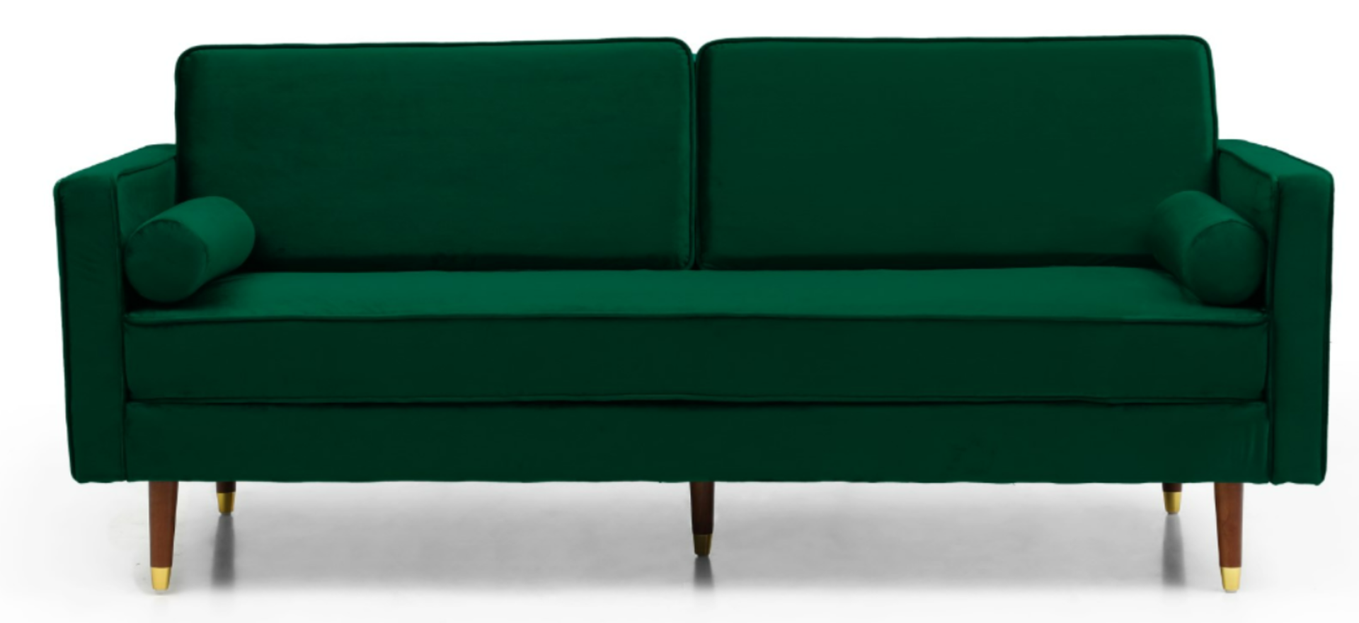 New & Packaged Slender Green 3 Seater Sofa. RRP £688. (CNT) People associate sofas with rest and