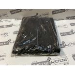 20 X BRAND NEW BLACK POLY FLEECE BLANKETS SIZE 110 X 150CM R18-3