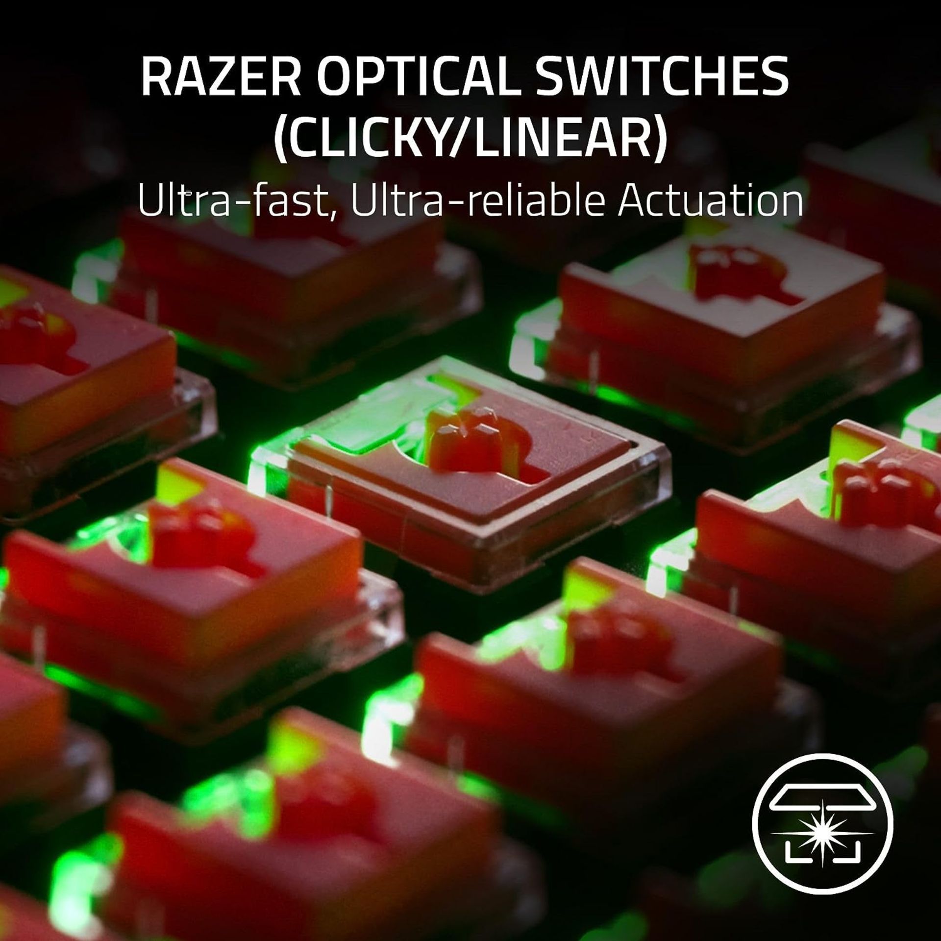 BRAND NEW FACTORY SEALED RAZER DeathStalker V2 Pro Low Profile Optical Red Gaming Keyboard. RRP £ - Bild 2 aus 7