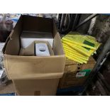 MIXED LOT TO CONTAIN SOAP DISPENSERS & HIGH-VIS VESTS. (S2-3)