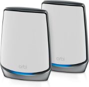 BRAND NEW FACTORY SEALED NETGEAR Orbi Tri-Band WiFi 6 Mesh System, 6Gbps, Router + 1 Satellite.