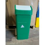 5 X BRAND NEW 50L SWING TOP RECYCLING BINS S1