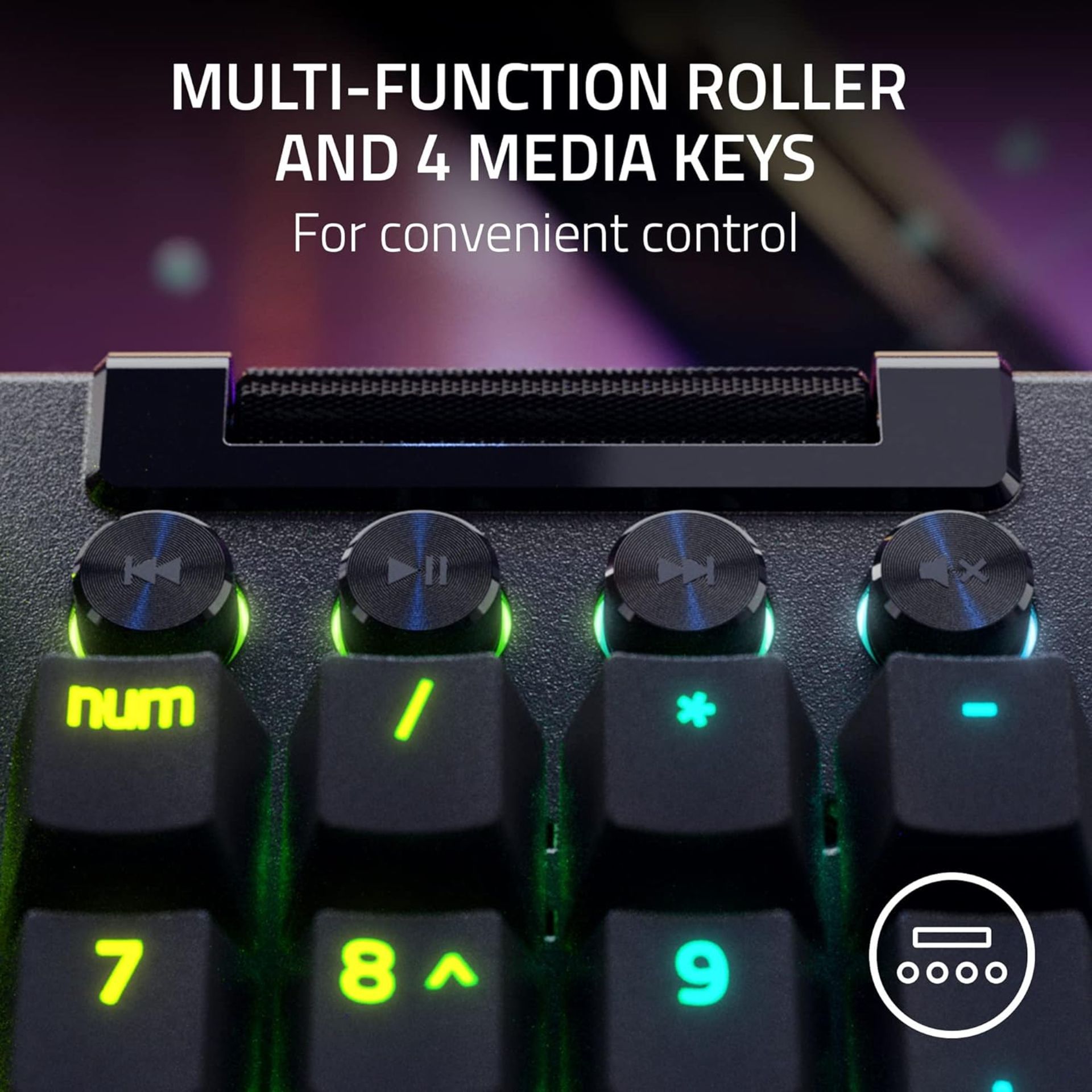 BRAND NEW FACTORY SEALED RAZER Blackwidow V4 Pro (Green Switch) - Mechanical Gaming Keyboard. RRP £ - Image 7 of 7
