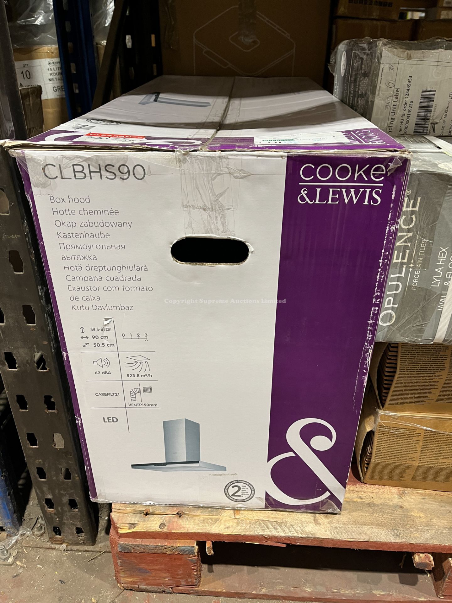 COOKE AND LEWIS CLBHS90 COOKER BOX HOOD R4-2