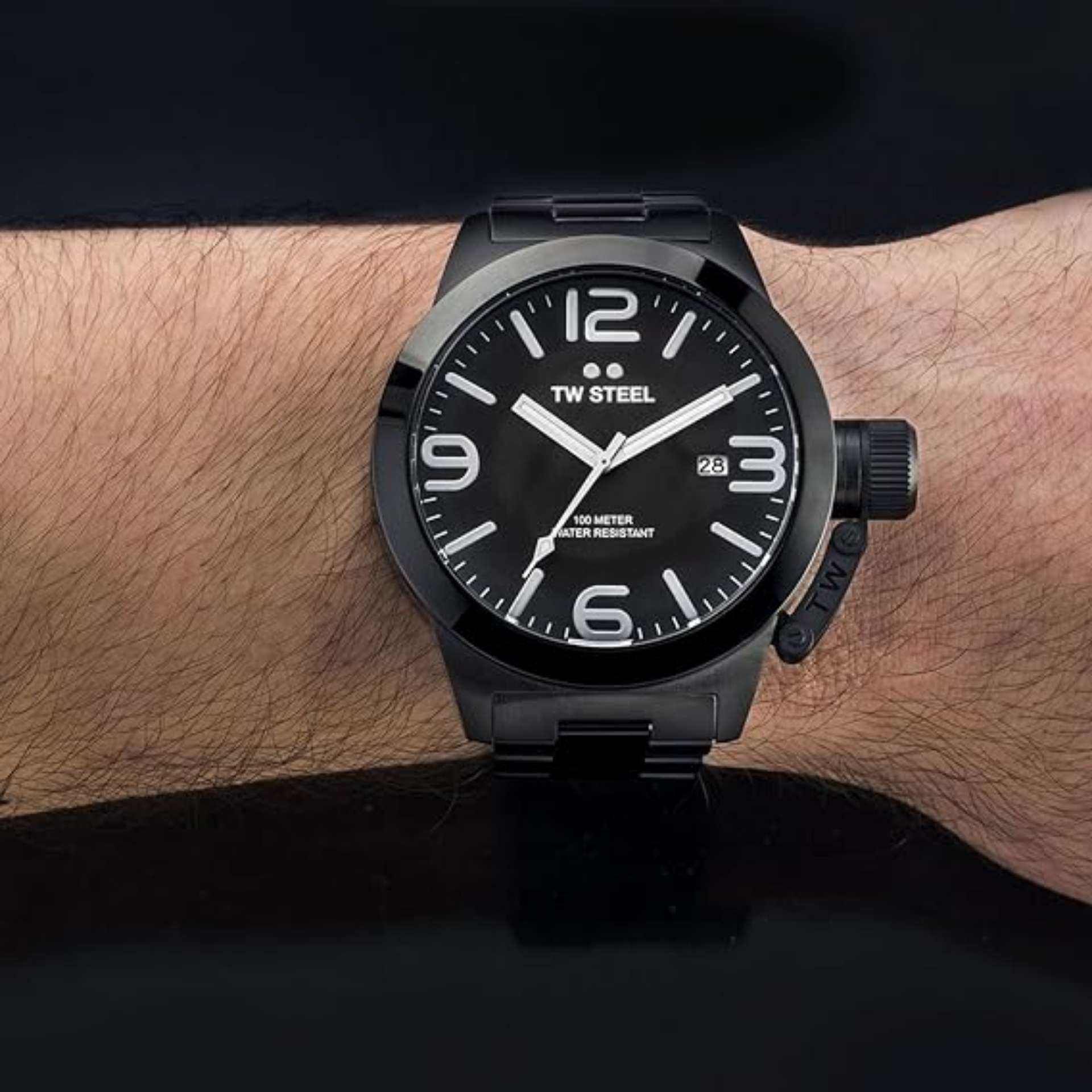 Brand NewTW Steel Men's Quartz Watch with Black Dial Analogue Display and Black Stainless Steel - Bild 4 aus 5