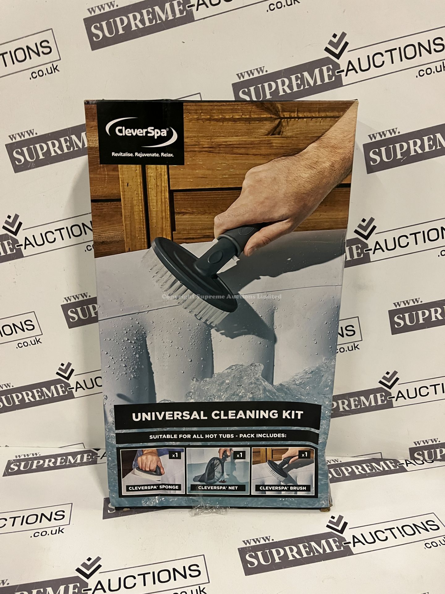 8x BRAND NEW CLEVERSPA UNIVERSAL HOT TUB CLEANING KITS. (S2LW)