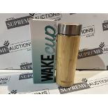 25 X BRAND NEW WAKECUP BAMBOO REUSABLE COFFEE CUPS R15-11