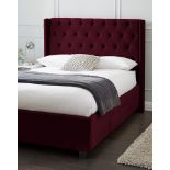 BRAND NEW ALLEGRA Winged Velvet Storage DOUBLE Bed Frame. PORT. RRP £549 EACH. The Allegra