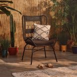 BRAND NEW WEATHER RESISTANT HAND WOVEN WICKER RATTAN CHAIR, CANE STYLE WING BACK RATTAN SEAT WITH