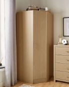 NEW & BOXED DAKOTA Corner Wardrobe. OAK EFFECT. RRP £269 EACH. Part of At Home Collection, the