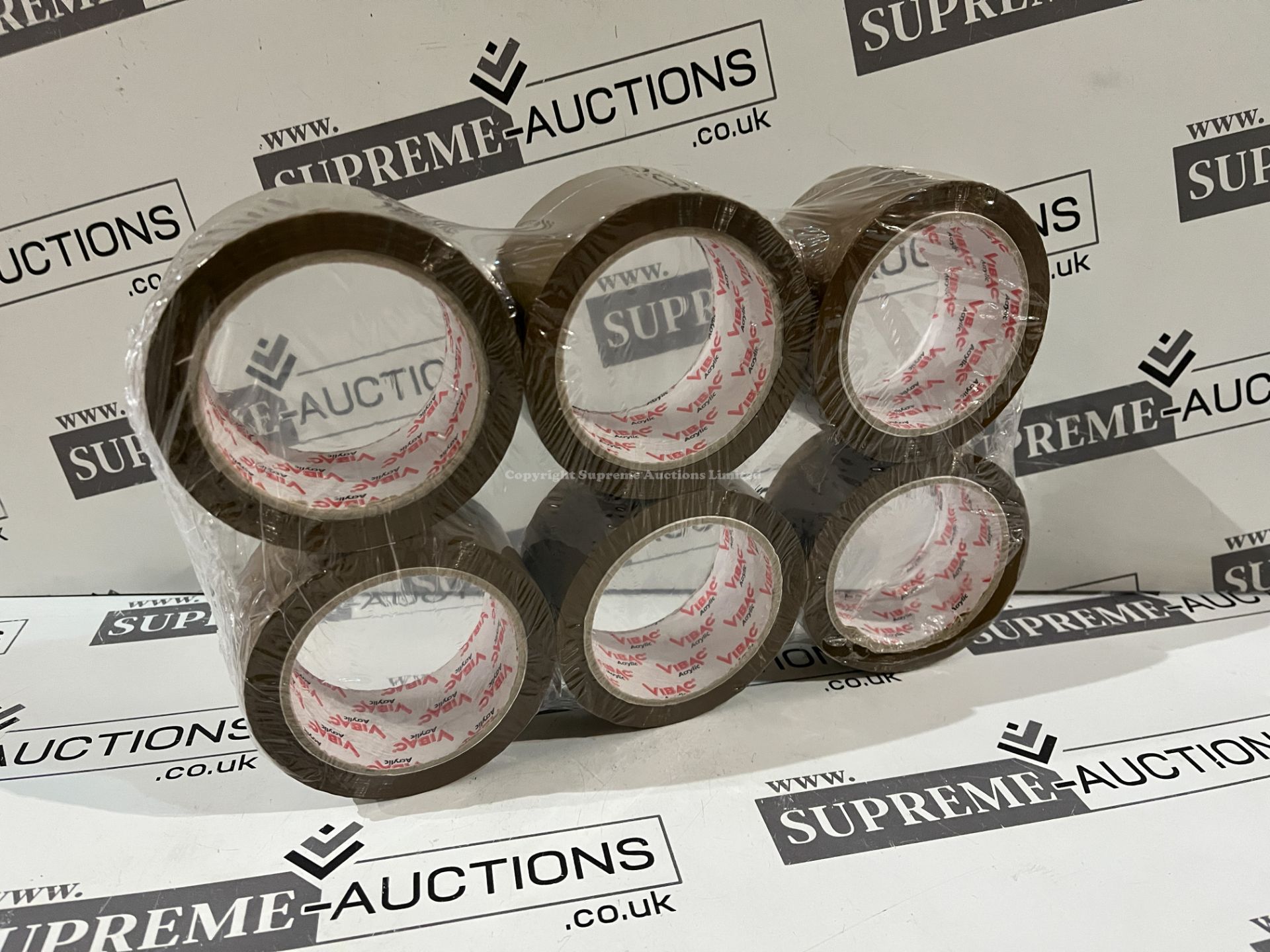 180 X BRAND NEW ROLLS OF BROWN TAPE IN 5 BOXES R18-8