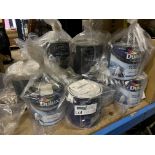 13 PIECE MIXED PAINT LOT TO CONTAIN DULUX, HAMMERIGHT ETC. (S2-1)