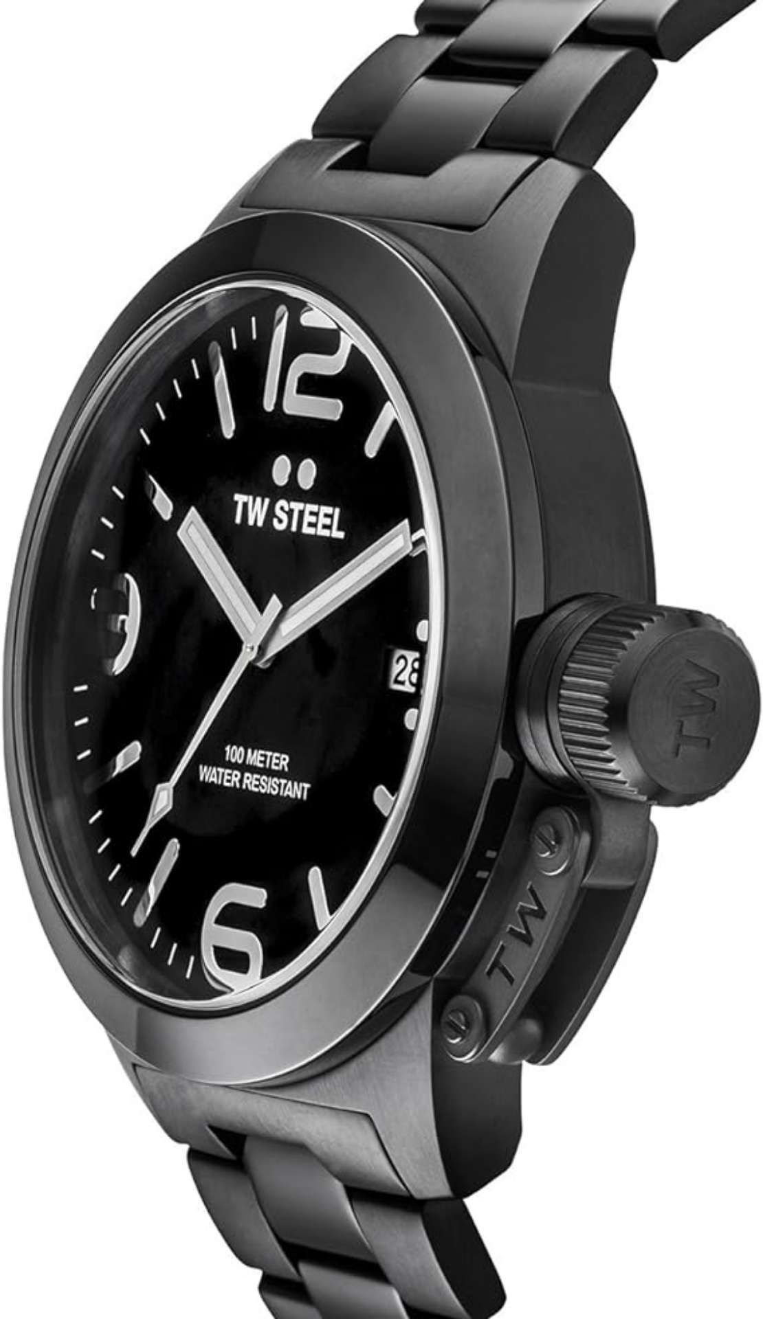 Brand NewTW Steel Men's Quartz Watch with Black Dial Analogue Display and Black Stainless Steel - Image 2 of 5