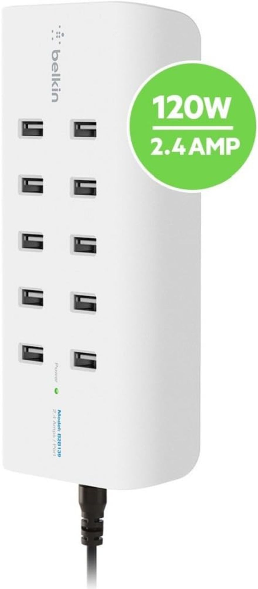 BRAND NEW FACTORY SEALED BELKIN Rockstar 10-Port USB-A Charger. RRP £117.11. 10 Devices Charging - Bild 2 aus 5