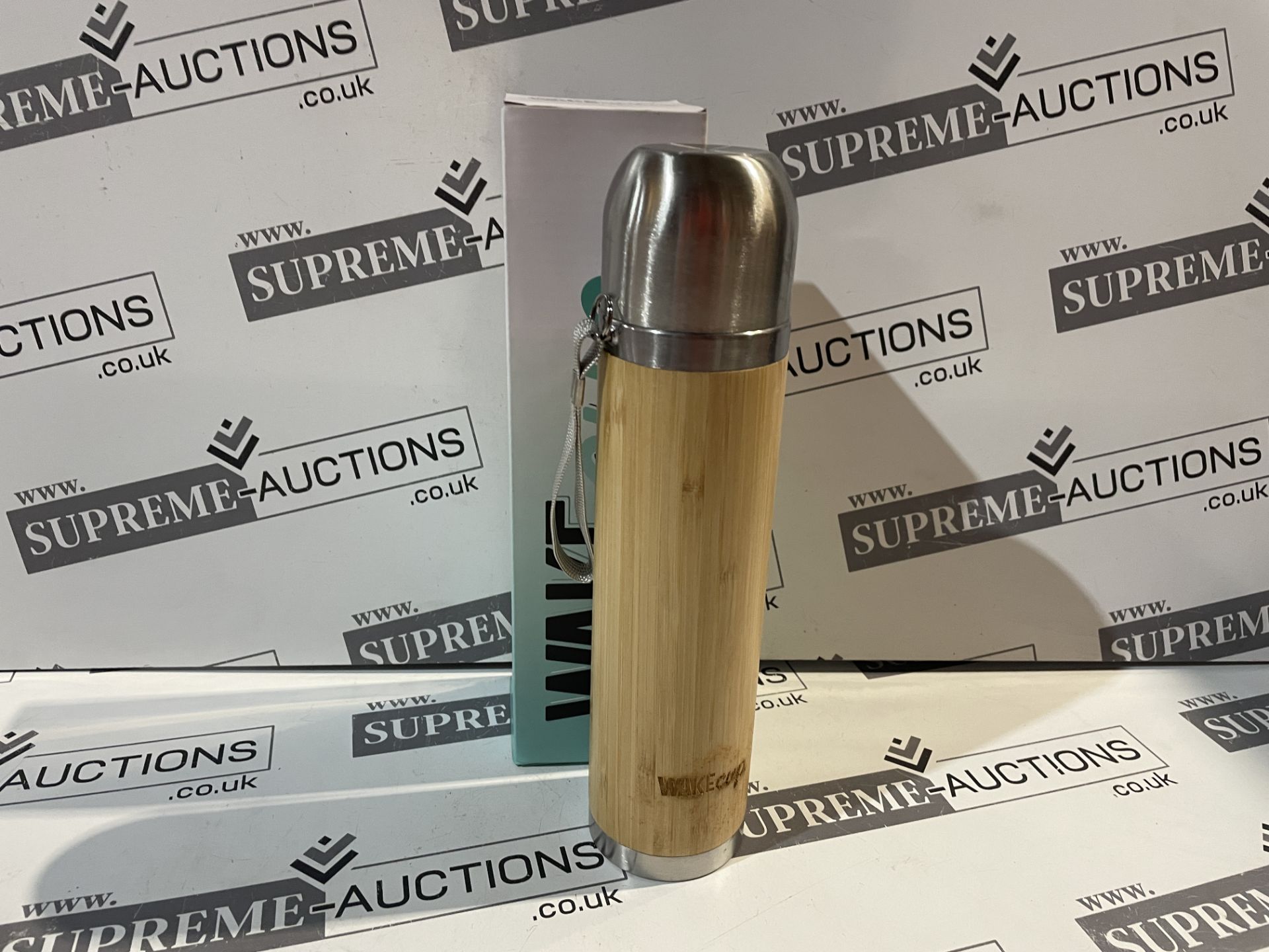 20 X BRAND NEW WAKECUP TALL BAMBOO FLASKS R16-13