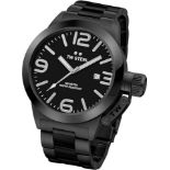 Brand NewTW Steel Men's Quartz Watch with Black Dial Analogue Display and Black Stainless Steel