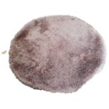 2 X BRAND NEW MINK 133CM DIAMETER RUGS RRP £99 EACH R13-14