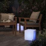 6 X NEW & BOXED CROWELL COLOUR CHANGING SOLAR DECORATIVE CUBE LIGHTS. LED. IP65. (ROW8) The modern