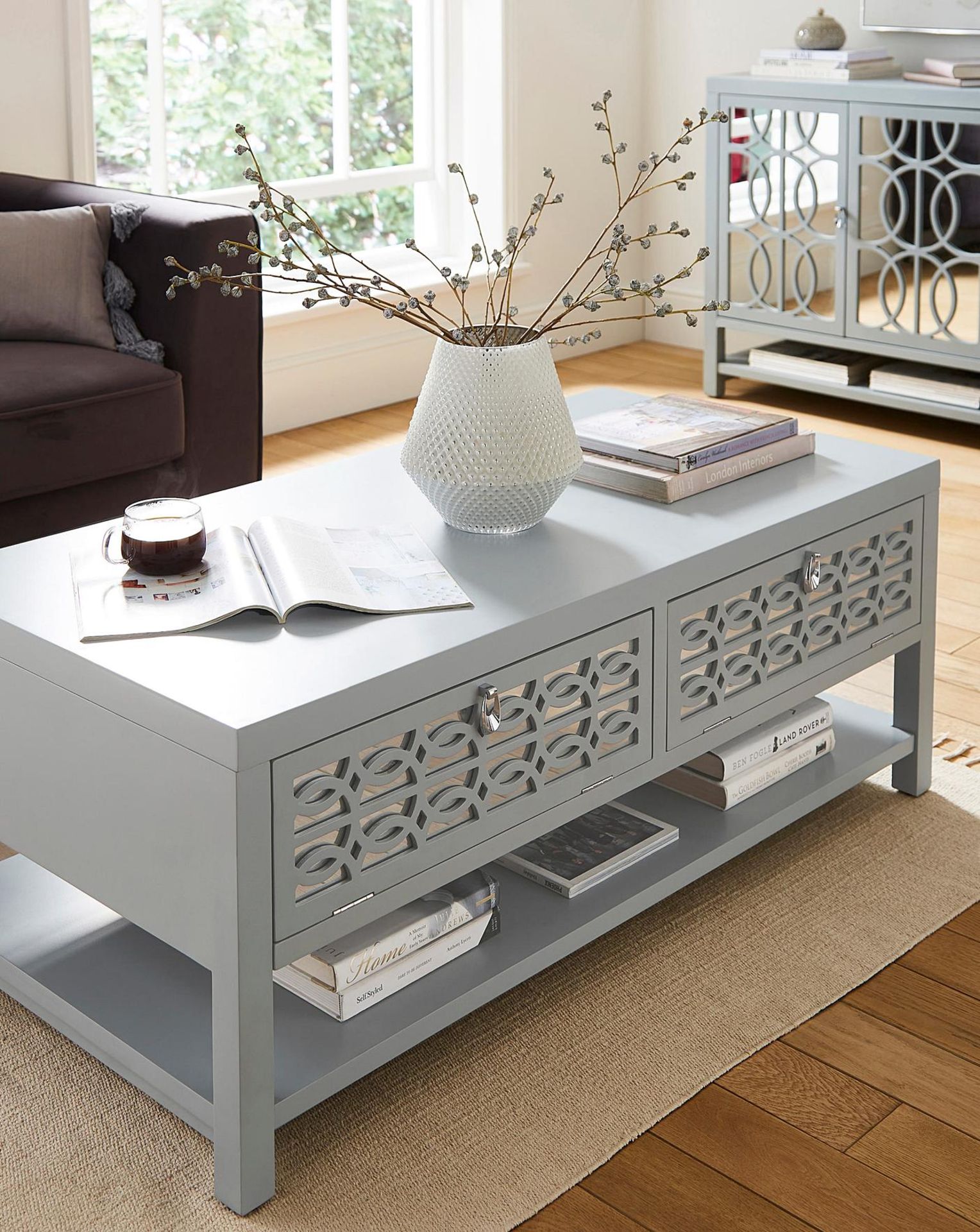 BRAND NEW CARMEL COFFEE TABLE RRP £399, Sophisticated and elegant, the Carmel range is perfect for