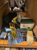 25 PIECE MIXED LOT INCLUDING BOSCH SCREWDRIVER, DEWALT SCREWDRIVERS, DEWALT IMPACT DRIVER ETC R13-5