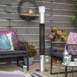 NEW & BOXED LA HACIENDA Stainless Steel Tower Heater With Speaker. RRP £179.99 EACH. (R16R). The