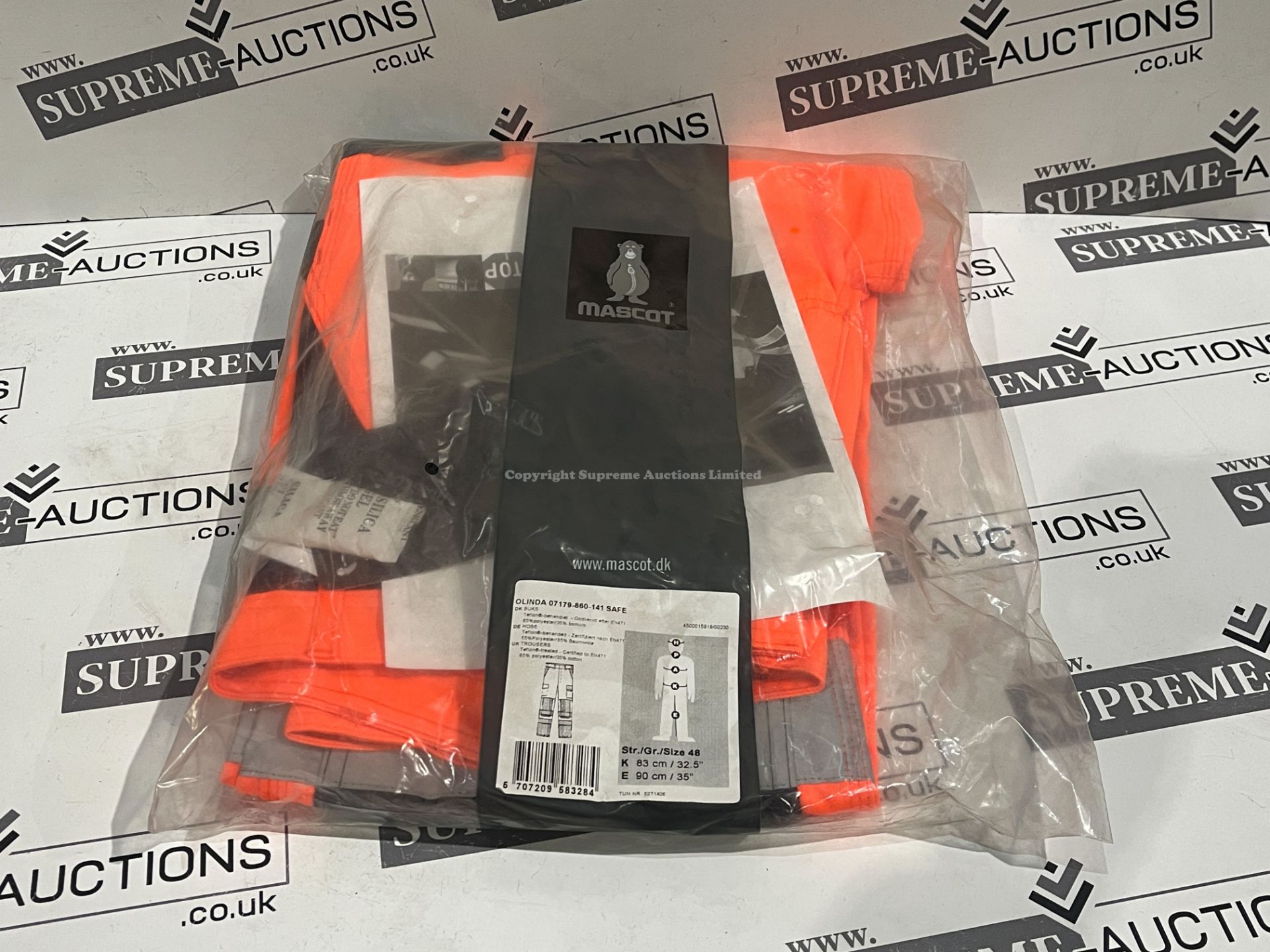 14 X BRAND NEW MASCOT HI VIS PROFESSIONAL WORK TROUSERS SIZE 48 R13-1