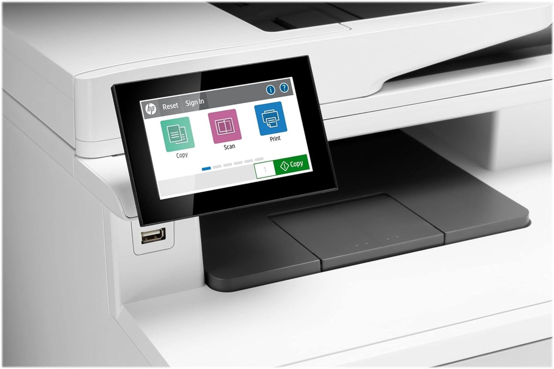 GRADE A HP Color LaserJet Enterprise MFP M480f. RRP £643. (PCK5). This printer is intended for use - Image 5 of 6