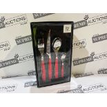 6 X BRAND NEW 12 PIECE LUXURY CUTLERY SETS (COLOURS MAY VARY) R15-6
