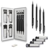 20 X BRAND NEW PROFESSIONAL MECHANICAL PENCIL SETS INCLUDING ASSORTED NIBS, SPARE ERASERS AND