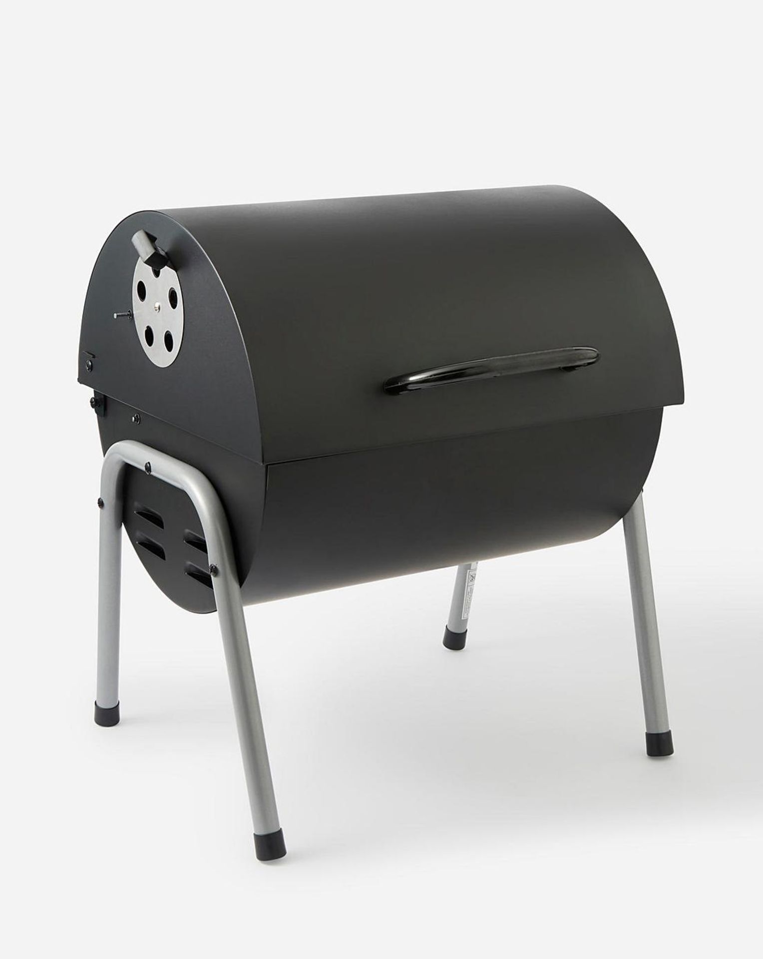 4x BRAND NEW Tabletop Oil Drum Barbeque Grill. RRP £59.99 EACH. Black steel firebowl with enamel