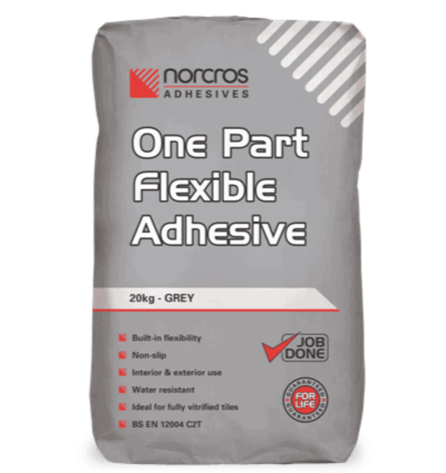 10x BRAND NEW NORCROS ONE PART FLEXIBLE ADHESIVE 20KG GREY R12-9