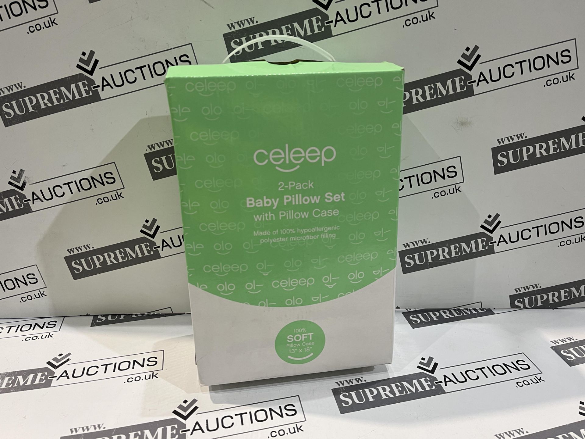 12 X BRAND NEW CELEEP 2 PACK LUXURY BABY PILLOW SETS WITH PILLOW CASES RRP £45 EACH R15-3