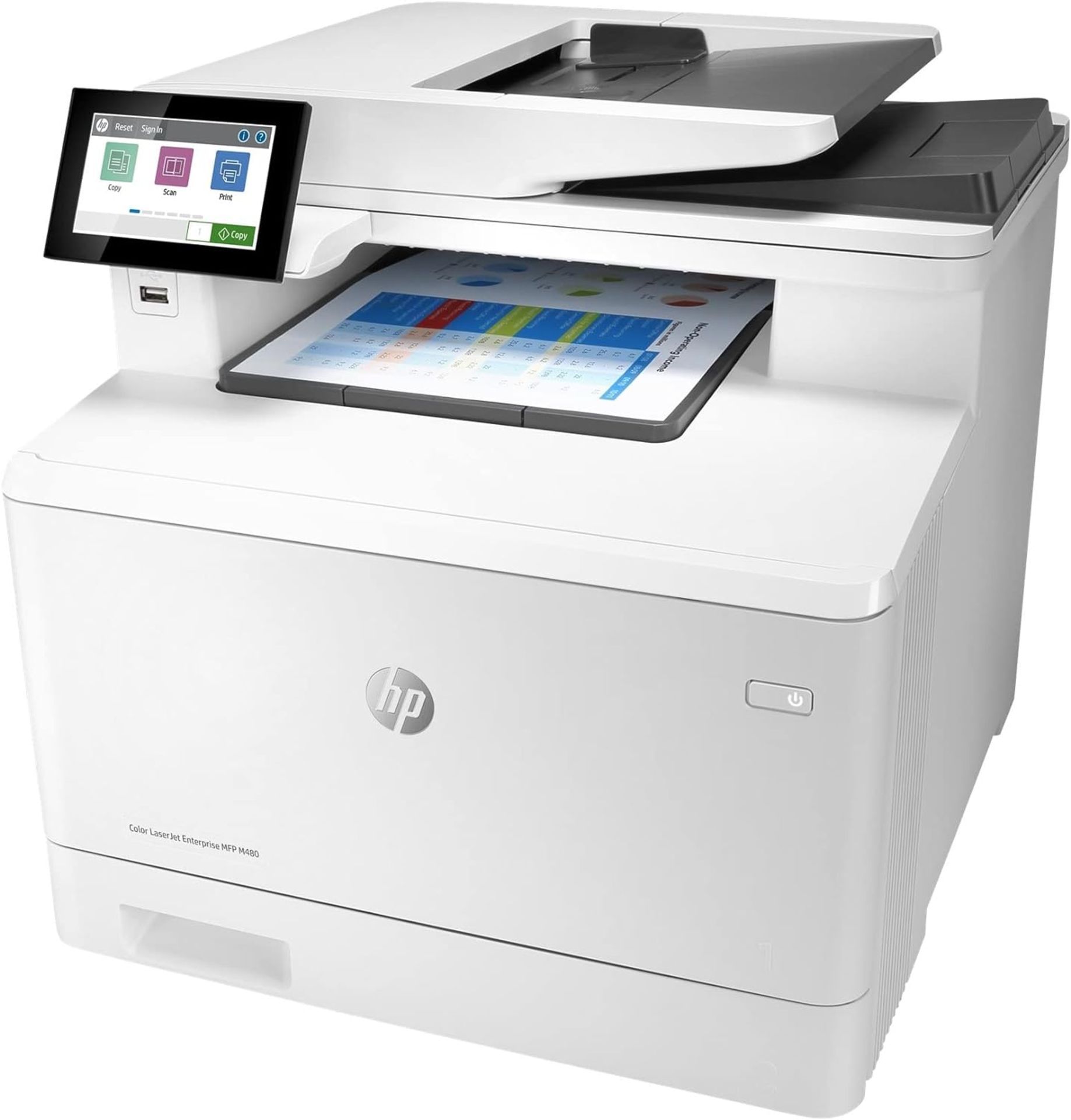 GRADE A HP Color LaserJet Enterprise MFP M480f. RRP £643. (PCK5). This printer is intended for use - Bild 6 aus 6