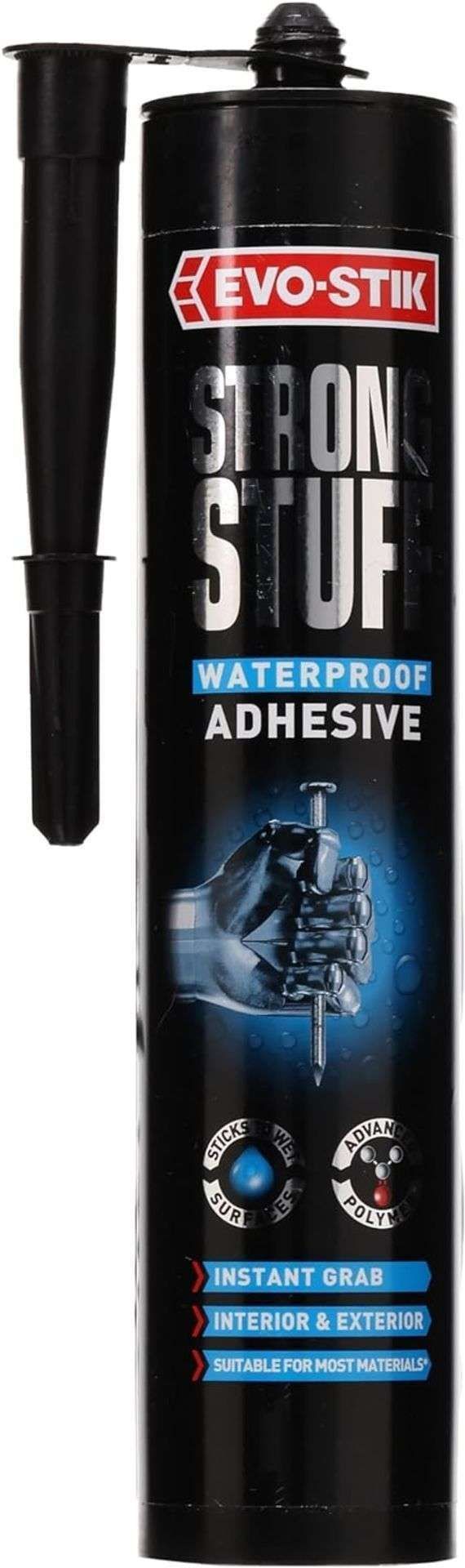 48x BRAND NEW EVO-STIK Strong Stuff Waterproof Adhesive 290ml. RRP £11.99 EACH. (R9-5). EVO-STIK