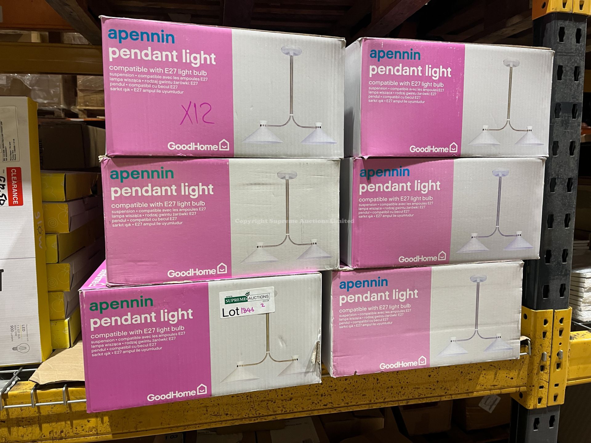 12 X BRAND NEW APENNIN PENDANT LIGHTS R9-7