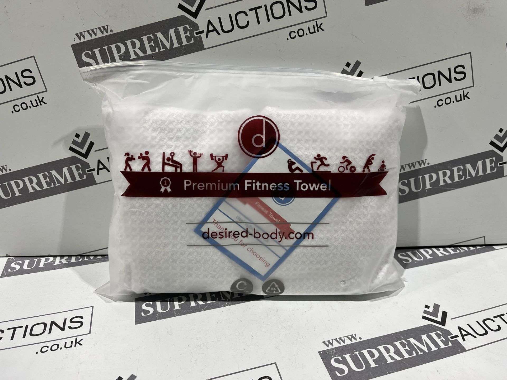 20 X BRAND ENW SETS OF 2 PREMIUM FITNESS TOWELS R12-5