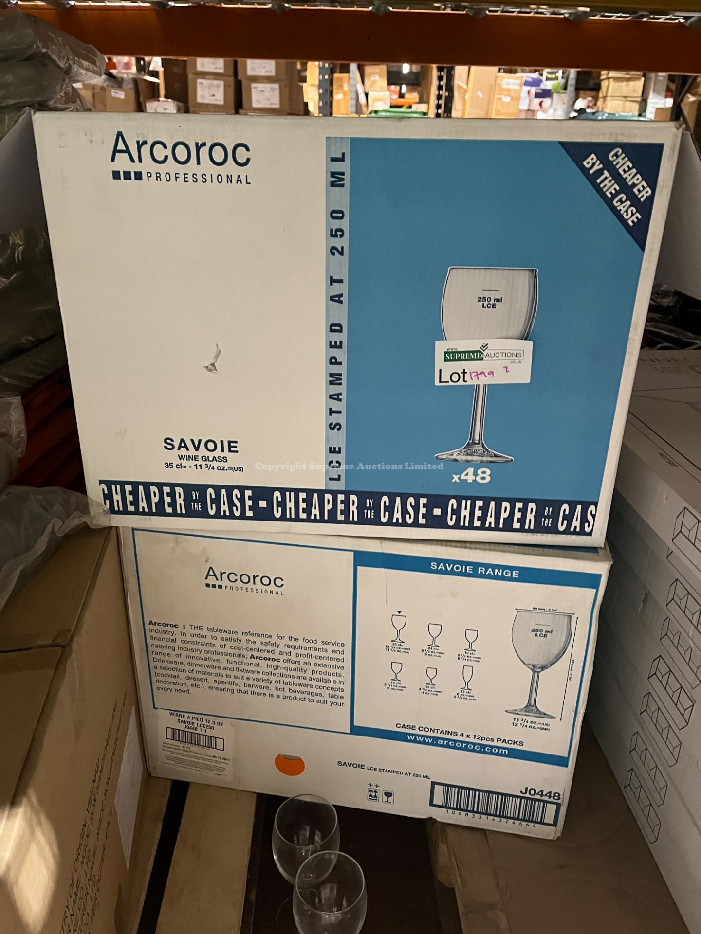 16 X BRAND NEW PACKS OF 12 ZRCOROC SAVOIE WINE GLASSES R9-5