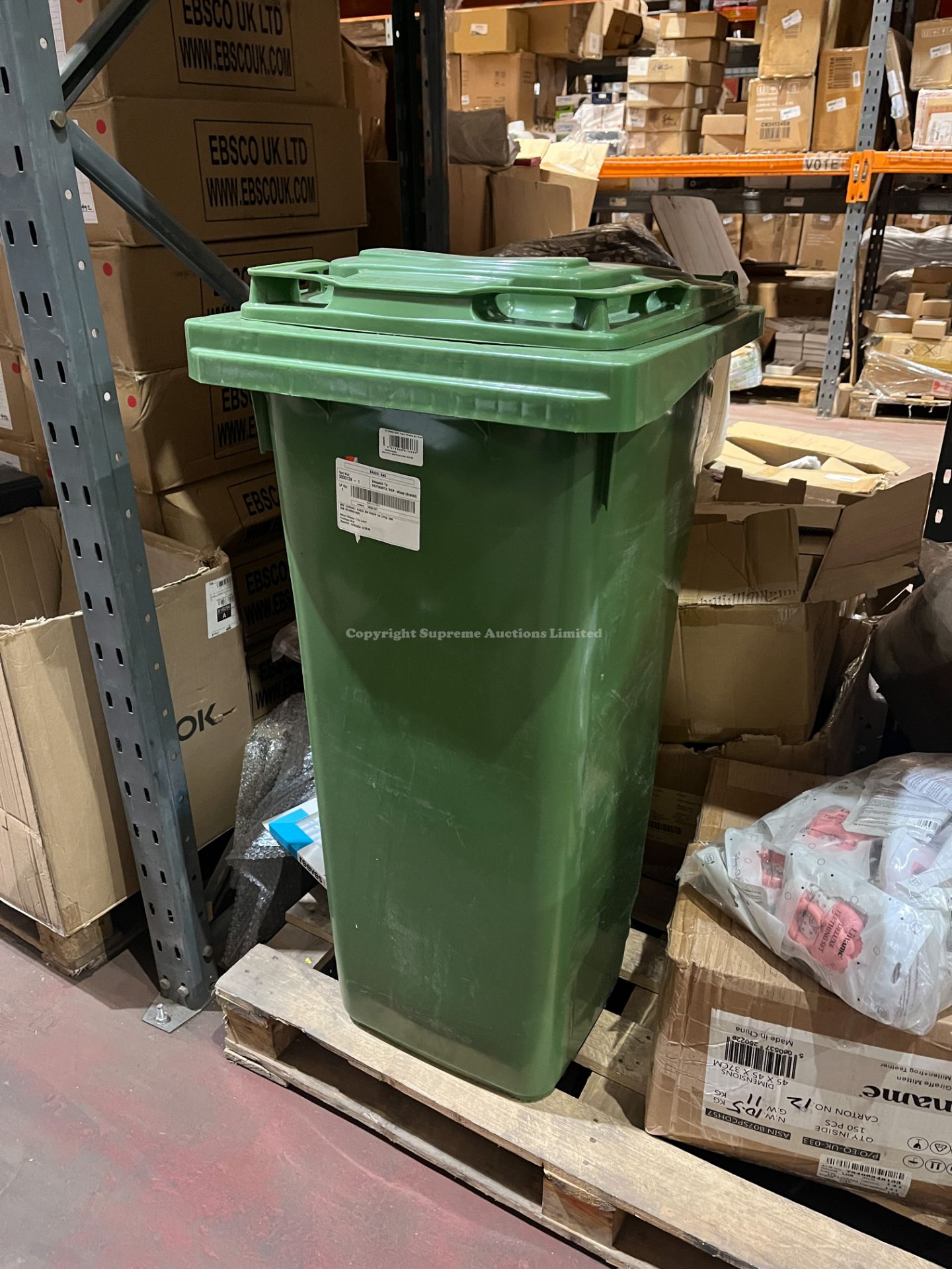 2 X GREEN WHEELIE BINS R11-5