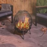 BRAND NEW 67Cm H x 49Cm W Steel Wood Burning Outdoor Fire Pit. RRP £109.99. R7. Upgrade your