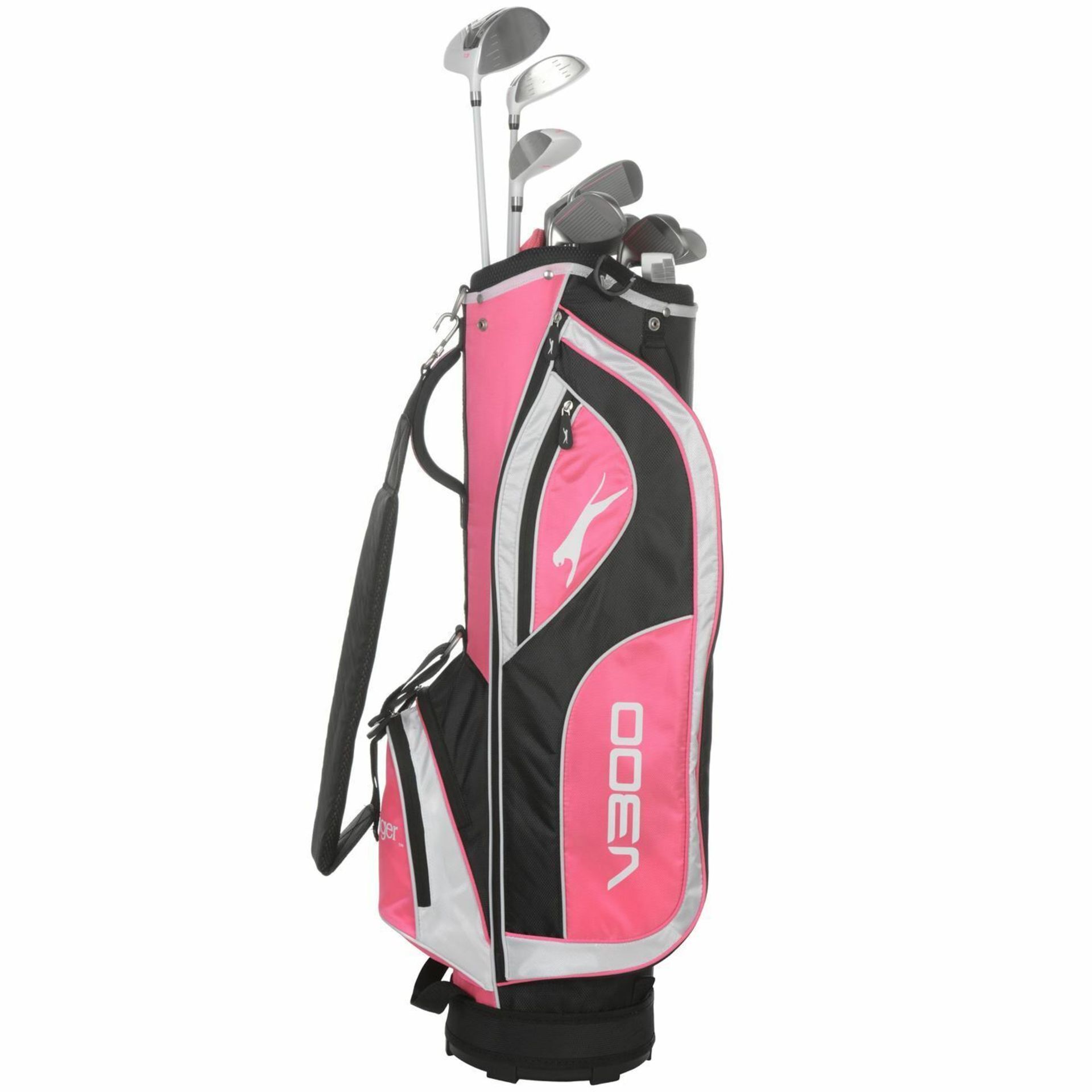 BRAND NEW SLAZENGER MENS V300 GOLF CLUB HALF SET WITH STAND BAG RRP £389 S1RA