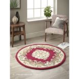 3 X BRAND NEW DYNASTY WINE WOOL CIRCLE RUGS 67 X 120CM RRP £89 EACH R12-12